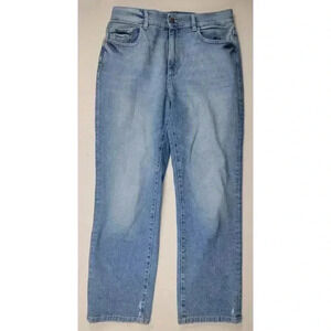DL1961 Patti Straight High Rise Vintage Ankle Jeans in Maritime Woman's Size 29